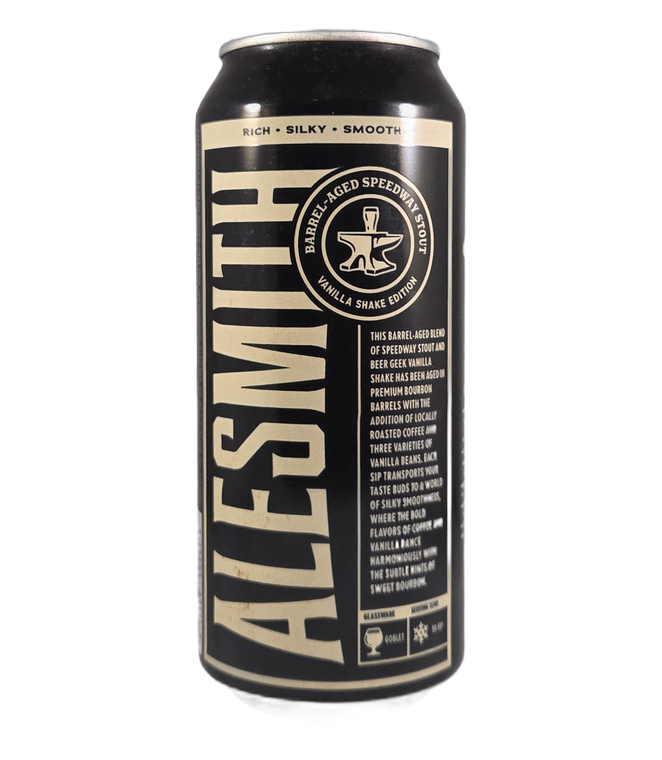 Barrel-Aged Speedway Stout Vanilla Shake AleSmith Brewing Company 2